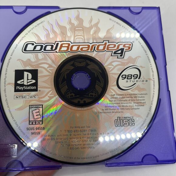 Cool Boarders 4 (Sony PlayStation 1) PS1 Disc Only - WITH TRACKING - Picture 3 of 4